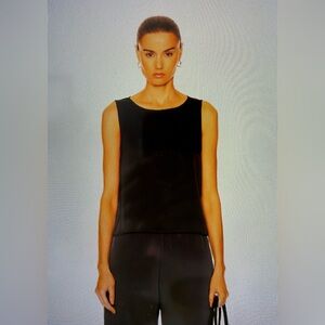 Basler . Charcoal - black Sleeveless Top. Size L